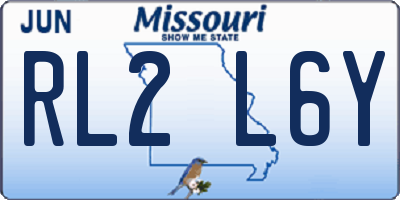 MO license plate RL2L6Y