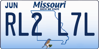 MO license plate RL2L7L