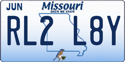 MO license plate RL2L8Y
