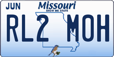 MO license plate RL2M0H