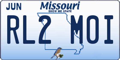 MO license plate RL2M0I