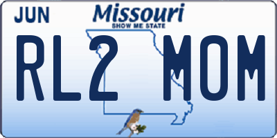 MO license plate RL2M0M