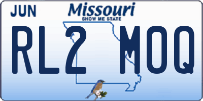 MO license plate RL2M0Q