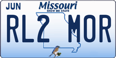 MO license plate RL2M0R