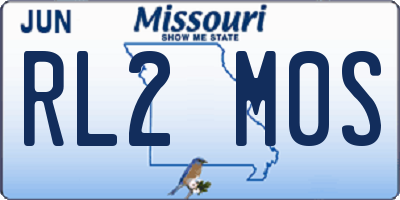 MO license plate RL2M0S