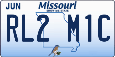 MO license plate RL2M1C