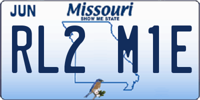 MO license plate RL2M1E