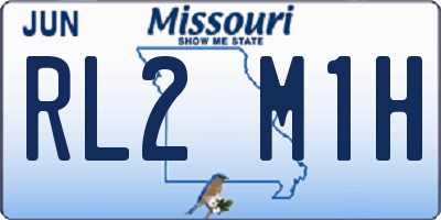 MO license plate RL2M1H