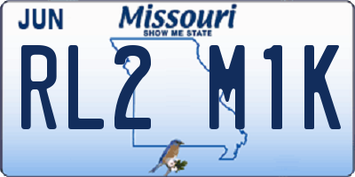 MO license plate RL2M1K