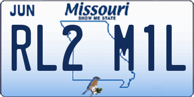 MO license plate RL2M1L