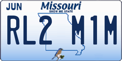 MO license plate RL2M1M