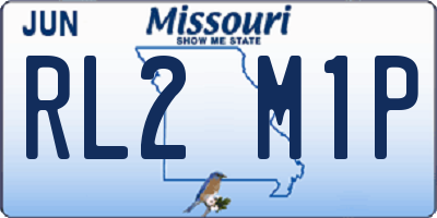 MO license plate RL2M1P