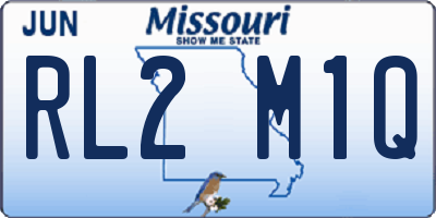 MO license plate RL2M1Q