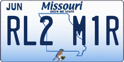 MO license plate RL2M1R