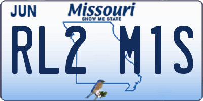 MO license plate RL2M1S