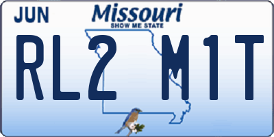 MO license plate RL2M1T