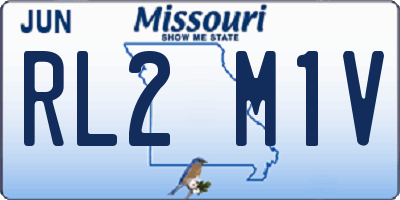 MO license plate RL2M1V