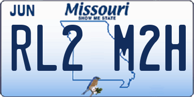 MO license plate RL2M2H
