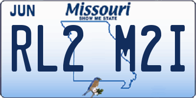 MO license plate RL2M2I