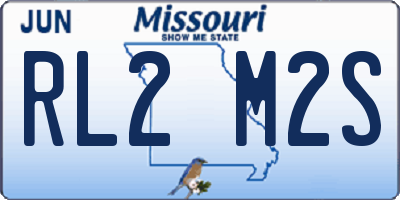 MO license plate RL2M2S