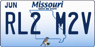 MO license plate RL2M2V