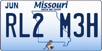 MO license plate RL2M3H