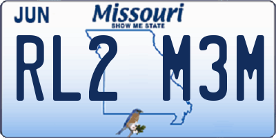 MO license plate RL2M3M