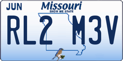 MO license plate RL2M3V
