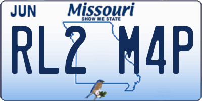 MO license plate RL2M4P