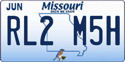 MO license plate RL2M5H