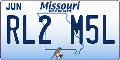 MO license plate RL2M5L