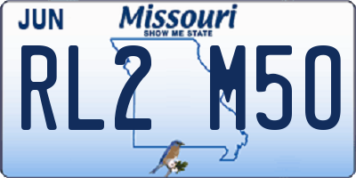 MO license plate RL2M5O