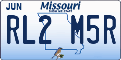 MO license plate RL2M5R