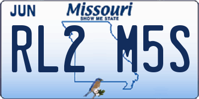 MO license plate RL2M5S