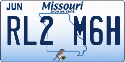 MO license plate RL2M6H
