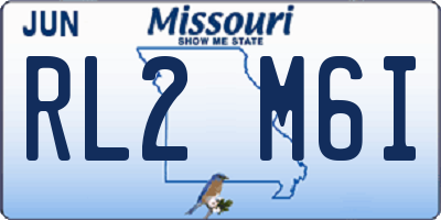 MO license plate RL2M6I