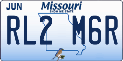 MO license plate RL2M6R