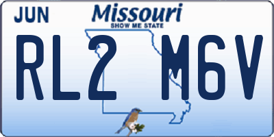 MO license plate RL2M6V