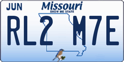MO license plate RL2M7E