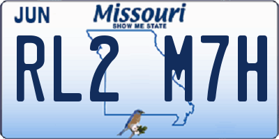 MO license plate RL2M7H