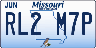 MO license plate RL2M7P