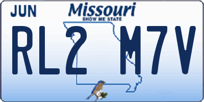 MO license plate RL2M7V
