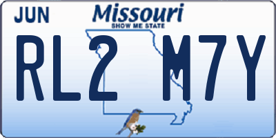 MO license plate RL2M7Y