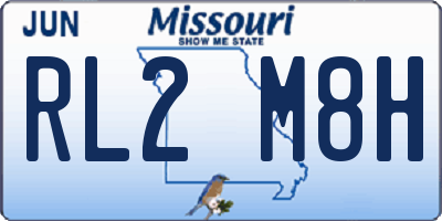 MO license plate RL2M8H