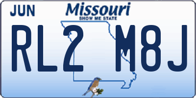 MO license plate RL2M8J