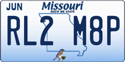 MO license plate RL2M8P