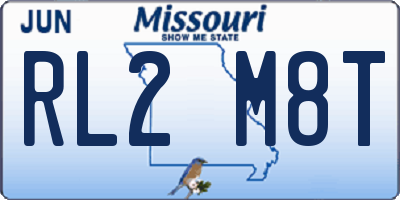 MO license plate RL2M8T