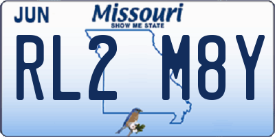 MO license plate RL2M8Y