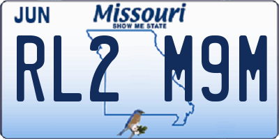 MO license plate RL2M9M