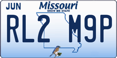 MO license plate RL2M9P